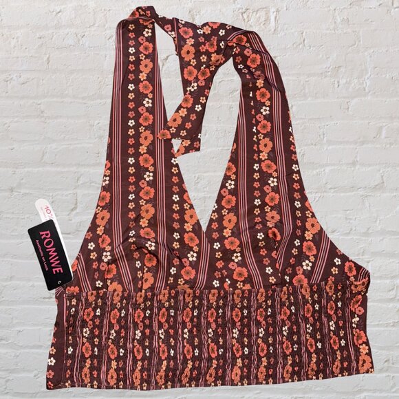 3X ROMWE ✨ Groovy Crop Halter Top NWT - Picture 5 of 8